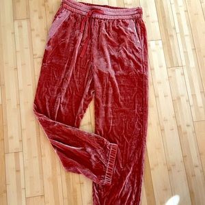 J. Crew crushed velvet joggers size 8.